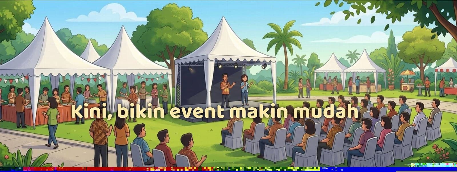 Sewa Barigade pagar Sewa permeter Makassar Event Equipment rental Makassar